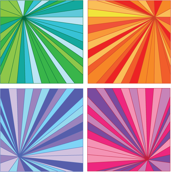 第四章色彩调和第六节 课堂练习 练习四  ■完成同类色相对比构成(20x