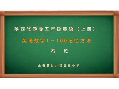 英語數字1－100記憶方法 幻燈片制作軟件