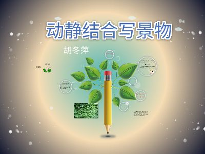 动静结合写景物